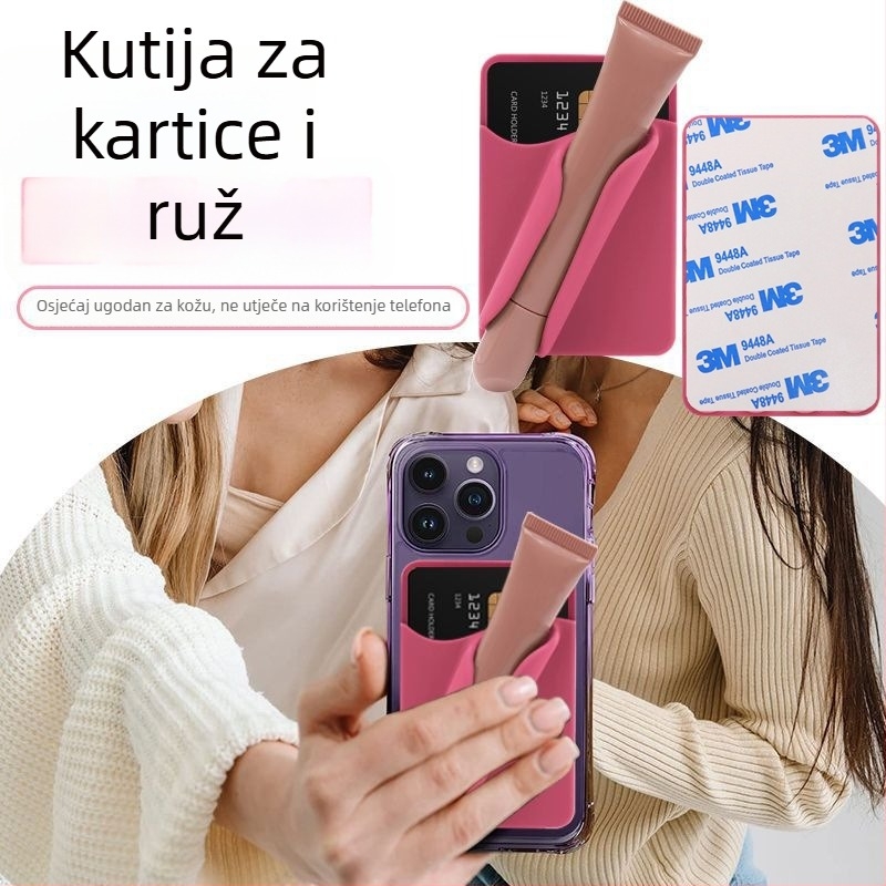 Držač za telefon s prstenom, silikon, univerzalni, protiv podrhtavanja (KJSS011)
