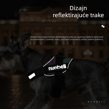 Nunbell vodilica za psa u stilu veste, pamuk, neelastična, prsni pojas