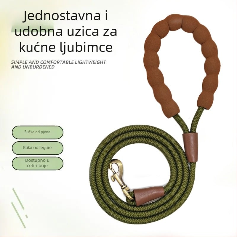 Najlon uzica za pse svih veličina — trening uzica koja ne žuli ruke