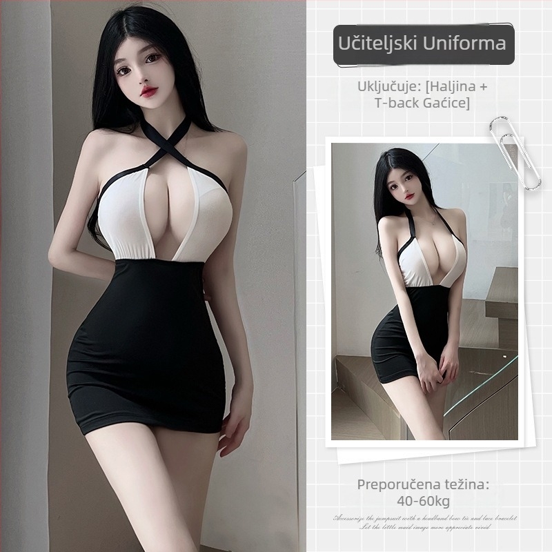 OL sekretarijatski uniformni komplet – seksi dizajn, poliester, 80–90% poliester, kućna odjeća
