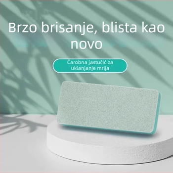 Dvostrani krpa za čišćenje unutarnjih staklenih stijena spremnika; uklanja kamenac, tragove vode i mrlje; sigurna za spremnike; kućna uporaba; lansirano 2024