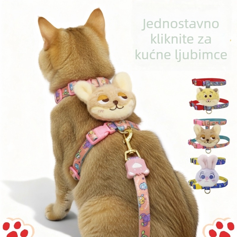Set za psa: povodac i prsni kaiš, poliester, izvlačni, JUXIN, Zhejiang CZD Summer