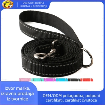 Reflektirajući najlonski povodac za pse, ECHO PET — trening povodac s fiksnom duljinom, kutija od 50 komada