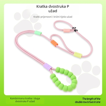 Šetnja psa - poliester, ruke slobodne, P lanac, fiksna duljina