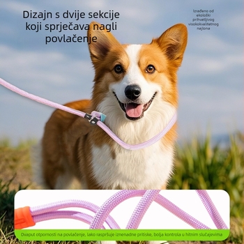 Šetnja psa - poliester, ruke slobodne, P lanac, fiksna duljina