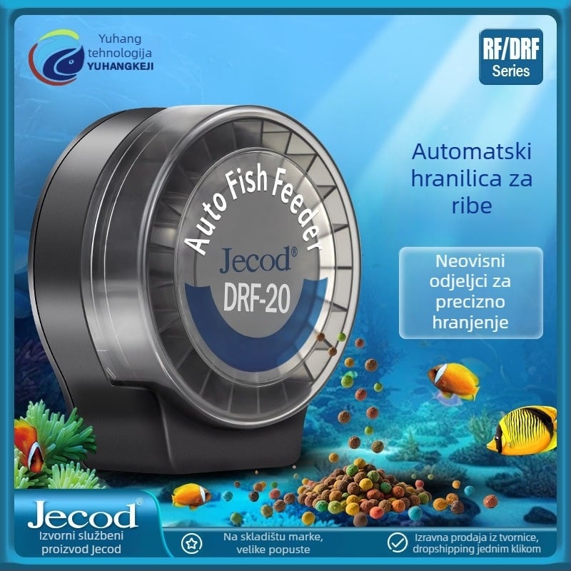 Automatska hranilica za akvarij, plastična konstrukcija, 20 komada u pakiranju, pogodno za akvarije