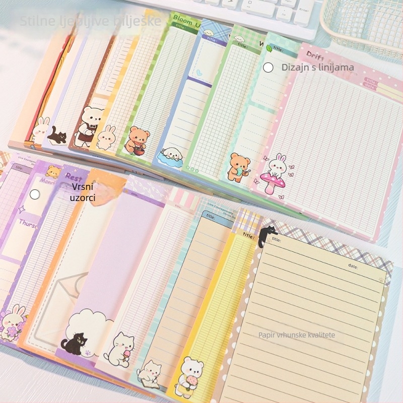 Skic knjiga s karikaturnim dizajnom, model B6, osnovna ambalaža, bez IP licence