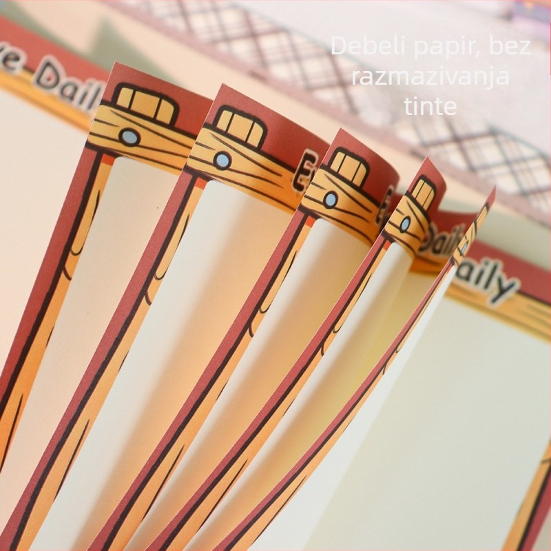 Skic knjiga s karikaturnim dizajnom, model B6, osnovna ambalaža, bez IP licence