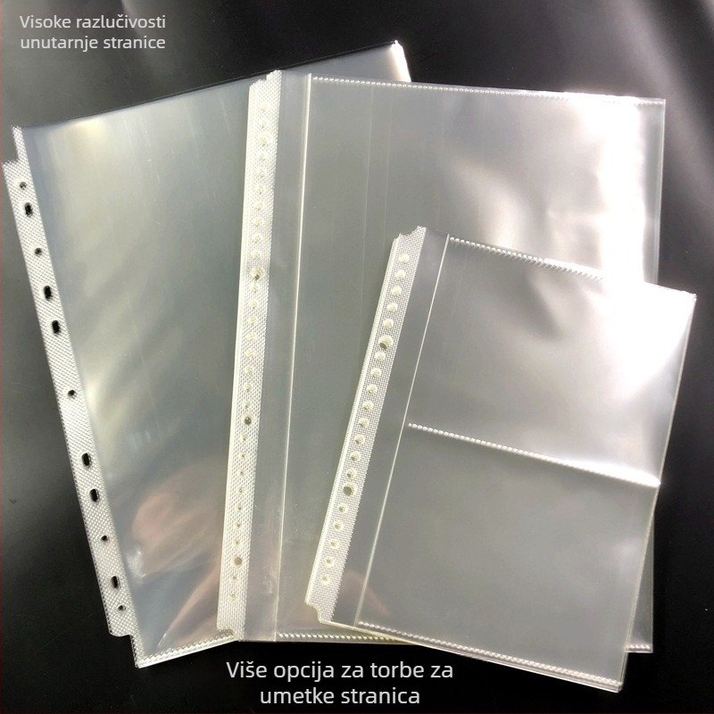 Folder za umetke s prozirnim unutarnjim stranicama i pohranom kartica, PP materijal, poklon za razredne prijatelje za Božić
