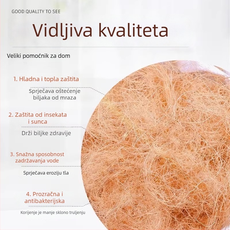 Podloga za biljke od kokosovih vlakana, prozračna, za posude, marka Morning Flowers