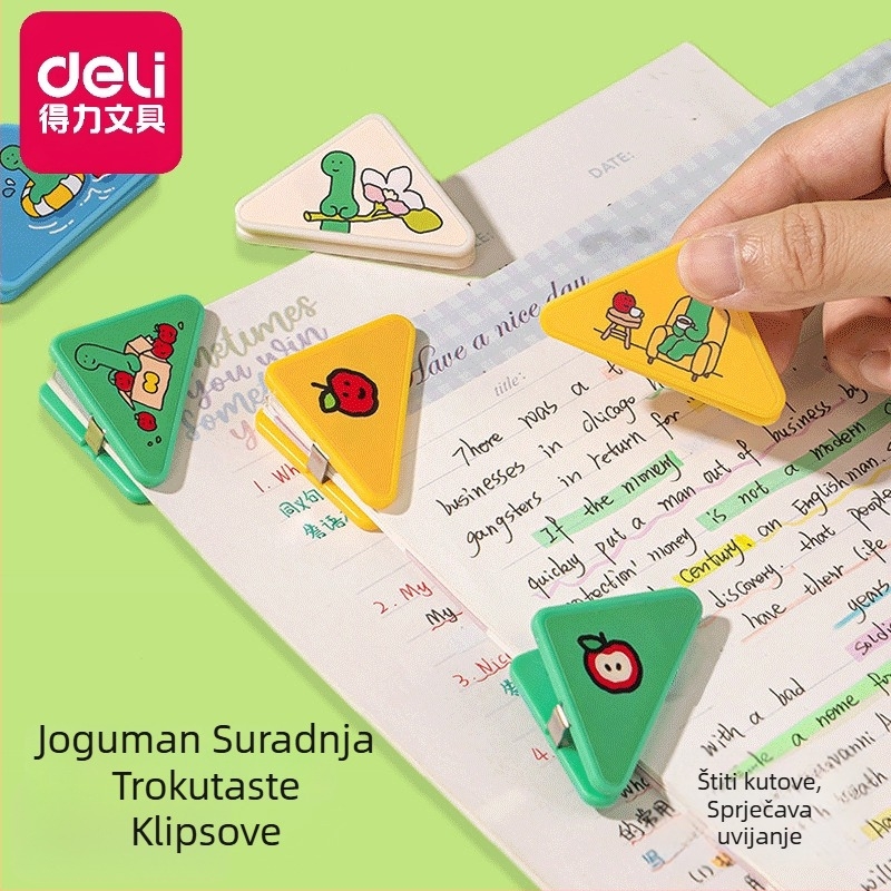 Folder s trokutnim klipom – Deli NS109-Q, PP, univerzalni format papira