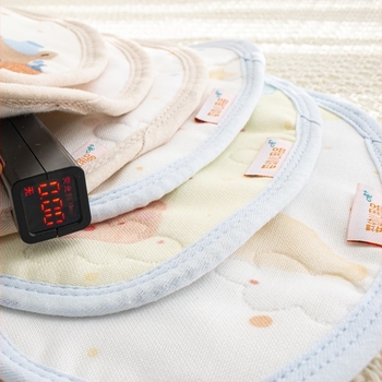 Jastučić za novorođenčad i podloga za slinu — dizajn Cartoon Cloud, 12-slojna pamučna gazasta tkanina, mekana i vrlo upijajuća