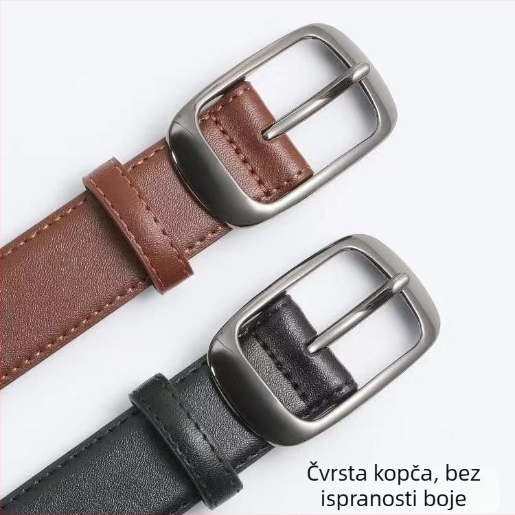 Ženski kaiš od umjetne kože, spona od legure, kopča s klinom, širina 2-4 cm, stil poslovno/casual