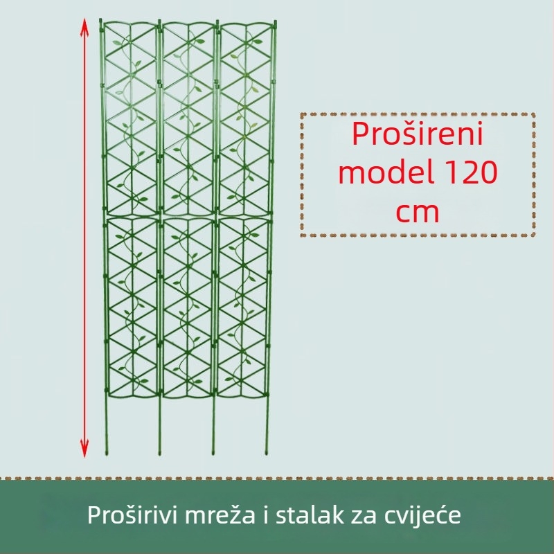 Vrtna rešetka za penjače s cvjetnim zaslonom