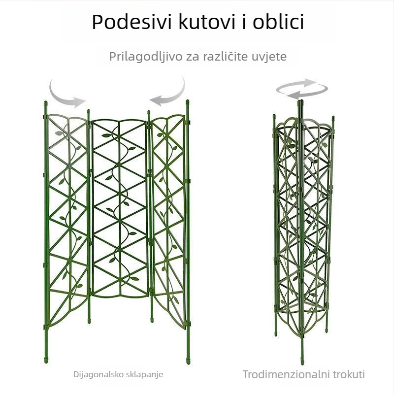 Vrtna rešetka za penjače s cvjetnim zaslonom