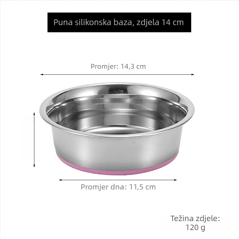 Posuda za kućne ljubimce od nehrđajućeg čelika – izdržljiva zdjela za hranjenje pasa i mačaka, brenda Cow cat