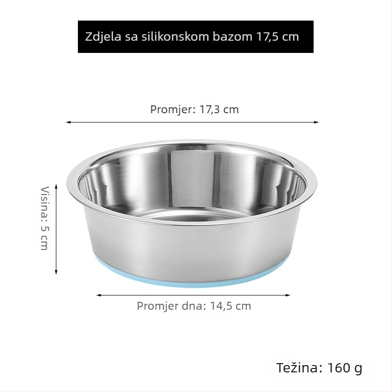 Posuda za kućne ljubimce od nehrđajućeg čelika – izdržljiva zdjela za hranjenje pasa i mačaka, brenda Cow cat