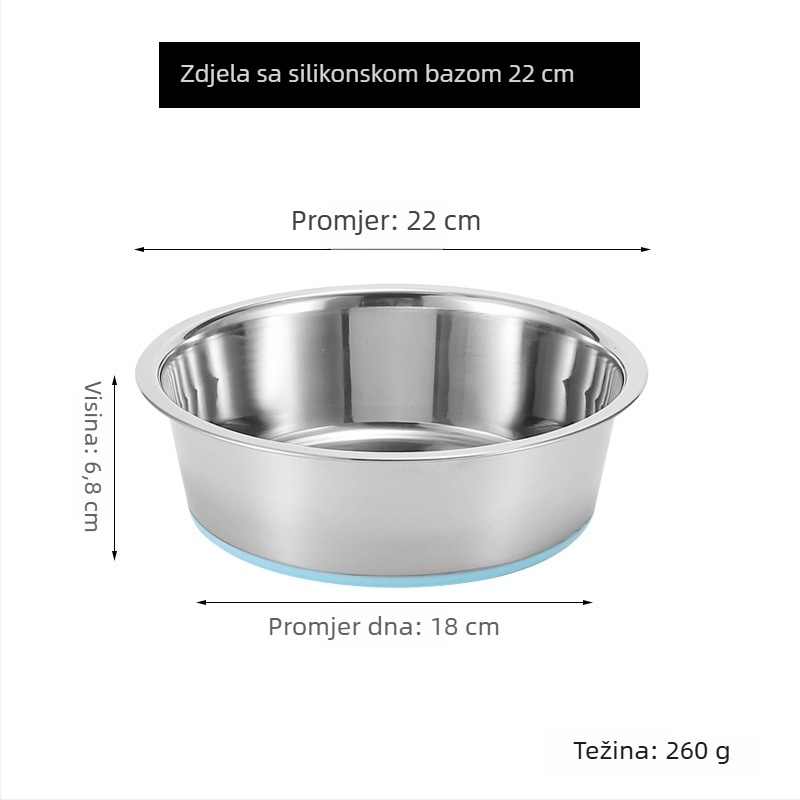 Posuda za kućne ljubimce od nehrđajućeg čelika – izdržljiva zdjela za hranjenje pasa i mačaka, brenda Cow cat