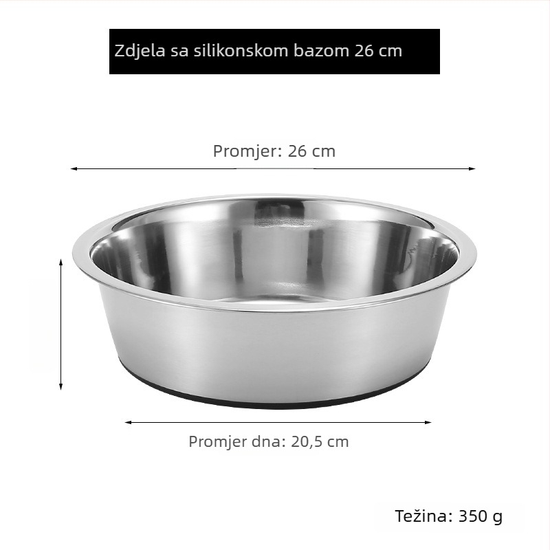 Posuda za kućne ljubimce od nehrđajućeg čelika – izdržljiva zdjela za hranjenje pasa i mačaka, brenda Cow cat