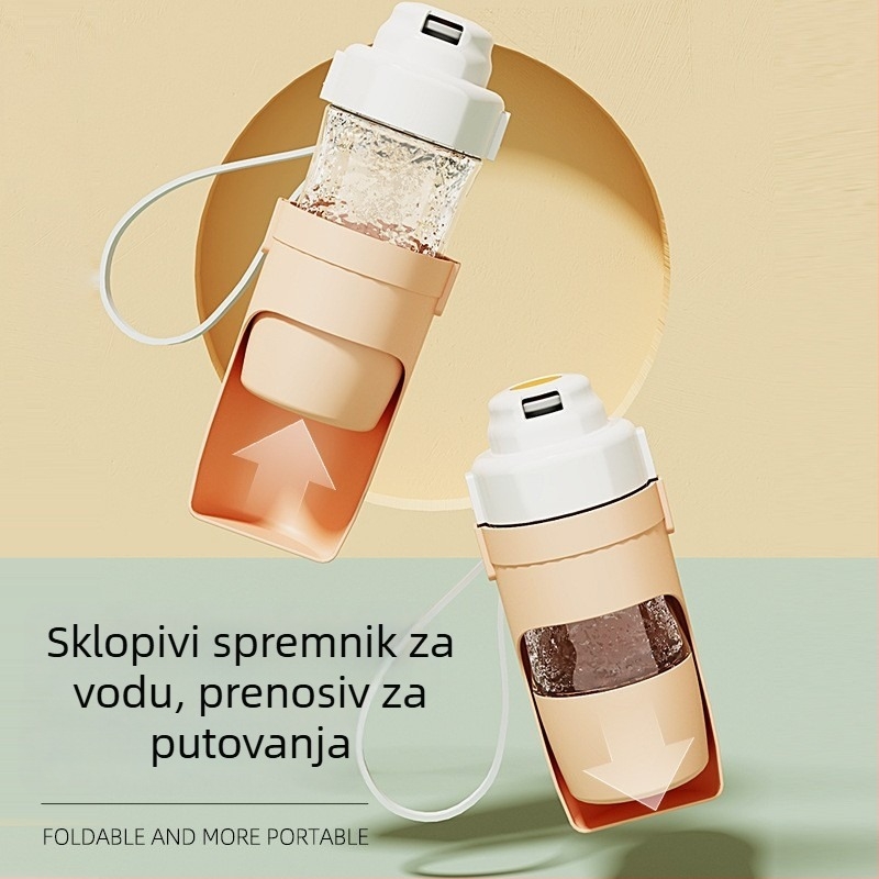 Prijenosna sklopiva posuda za vodu za pse – plastična posuda za piće, za šetnje