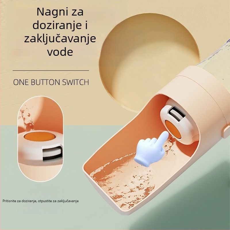 Prijenosna sklopiva posuda za vodu za pse – plastična posuda za piće, za šetnje