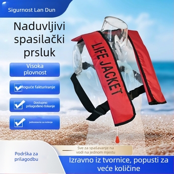Automatska napuhujuća jakna za spašavanje – prijenosna za brodice, ribolov i plivanje, s velikom plutnošću, za odrasle