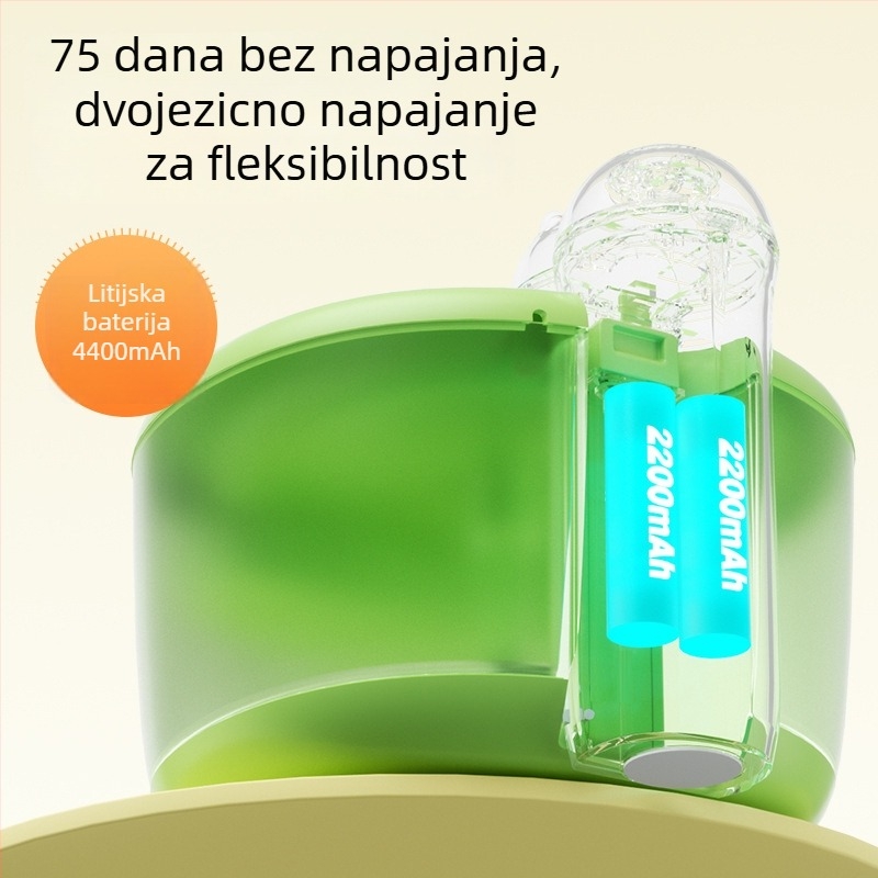 Aiwo Dispenzer za vodu za mačke s automatskim hranjenjem, plastična konstrukcija, senzor crvene linije