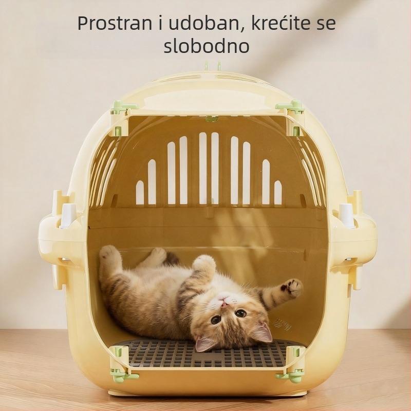 Nosač za mačke, prijenosna torba za auto, PP materijal, Kapacitet 1500
