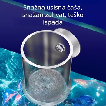 AC-FISH akrilni hranilnik za akvarij s donjim mrežom za larve brine shrimp – automatsko hranjenje