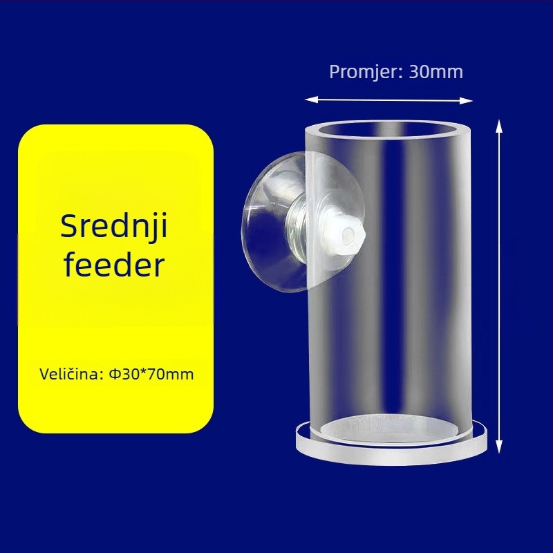 AC-FISH akrilni hranilnik za akvarij s donjim mrežom za larve brine shrimp – automatsko hranjenje