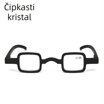 Naočale za čitanje - kvadratni okvir, leće od smole s zaštitom od zračenja, puni okvir, PC okvir, model AS028