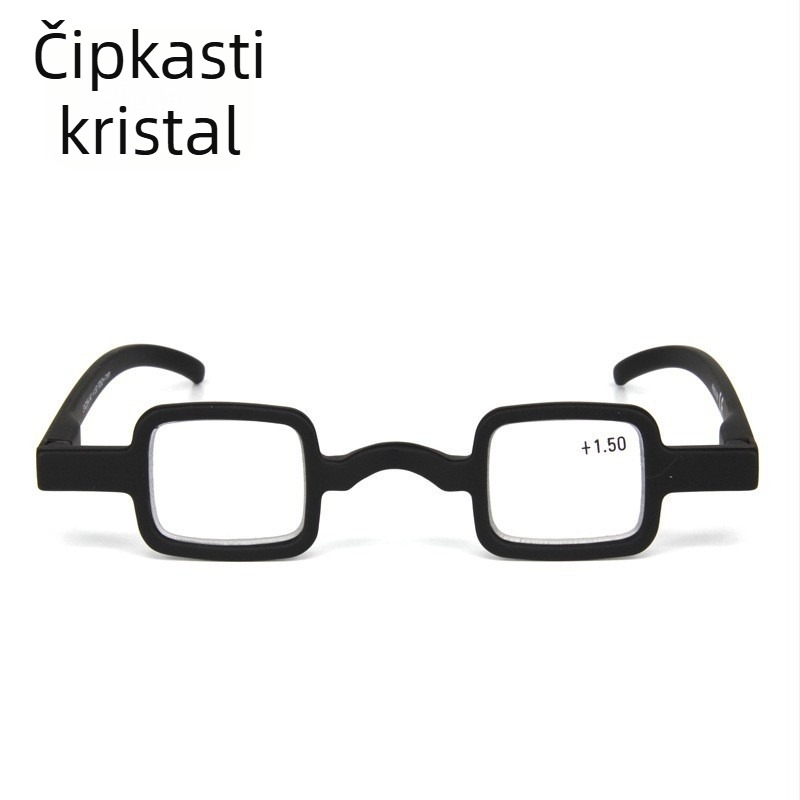 Naočale za čitanje - kvadratni okvir, leće od smole s zaštitom od zračenja, puni okvir, PC okvir, model AS028