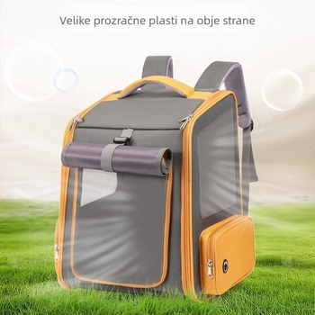 Torba za mačke za izlaske – lagana, proširiva, prozračna, udobna, Oxford tkanina