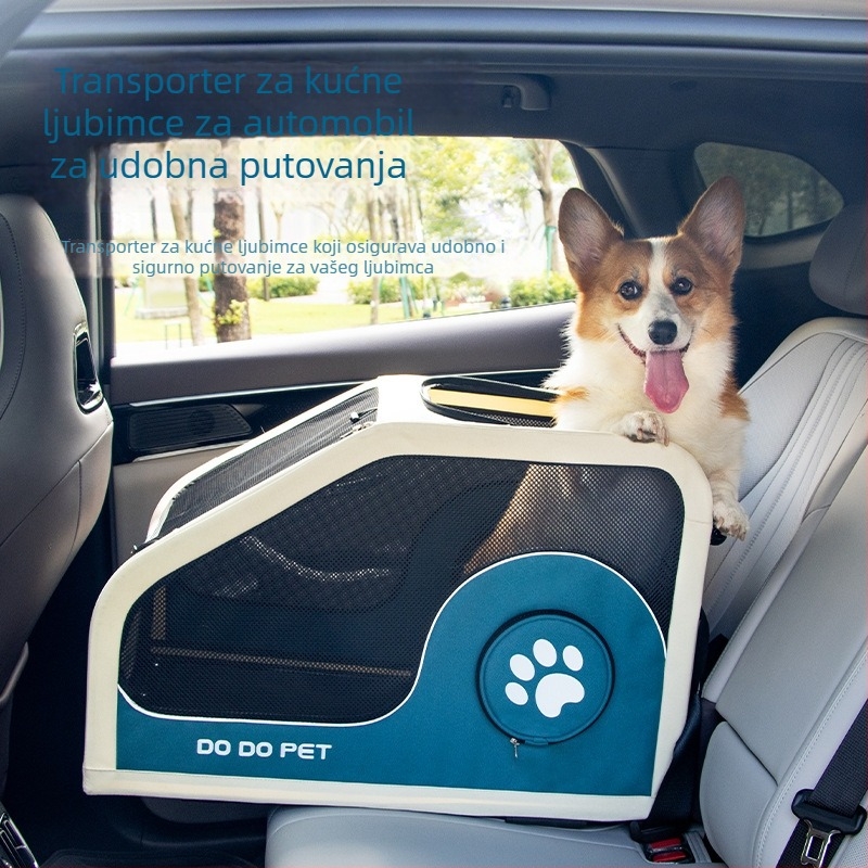 Dodopet Transportna kolica za kućne ljubimce za pse i mačke, Sklopiva mačja kućica, Oxford tkanina, Kapacitet 60