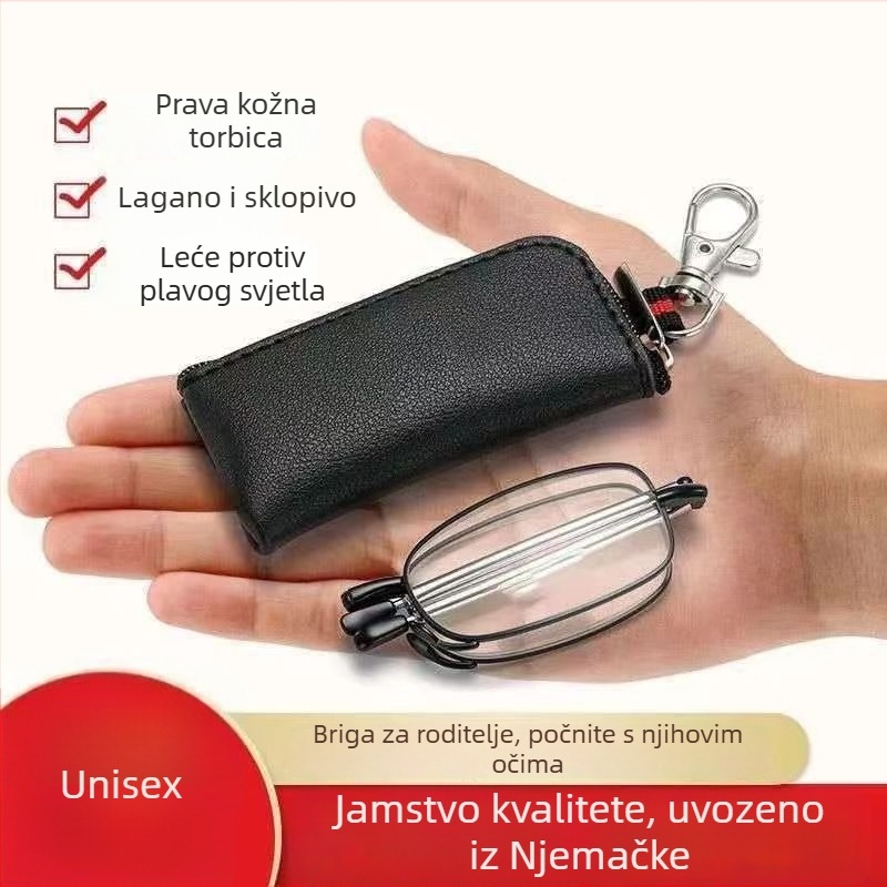 Naočale za čitanje s lećama od smole, zaštita od plavog svjetla i radijacije, puni metalni okvir, ovalni oblik, retro književni stil, jesen 2024.
