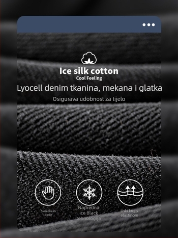 Traperice ravnog kroja, slim fit, srednja visina struka, kopčanje sprijeda, Lyocell-pamučna smjesa