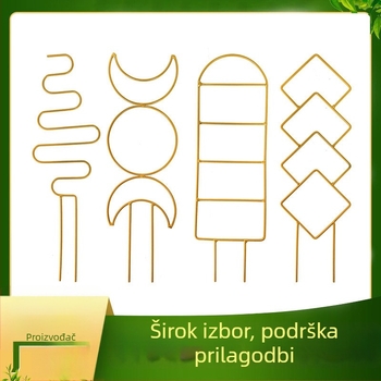Plastični držač za posudu s okvirom za penjačke biljke i mrežom za biljke – vrtni ukras