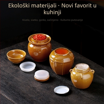 Keramičke posude za čuvanje hrane s poklopcem, porculanski materijal, porijeklo Dehua, kineski stil, mikrovalno kompatibilne, okruglog oblika