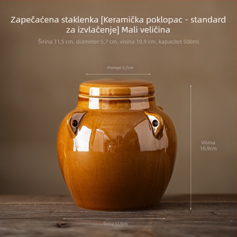 Keramičke posude za čuvanje hrane s poklopcem, porculanski materijal, porijeklo Dehua, kineski stil, mikrovalno kompatibilne, okruglog oblika