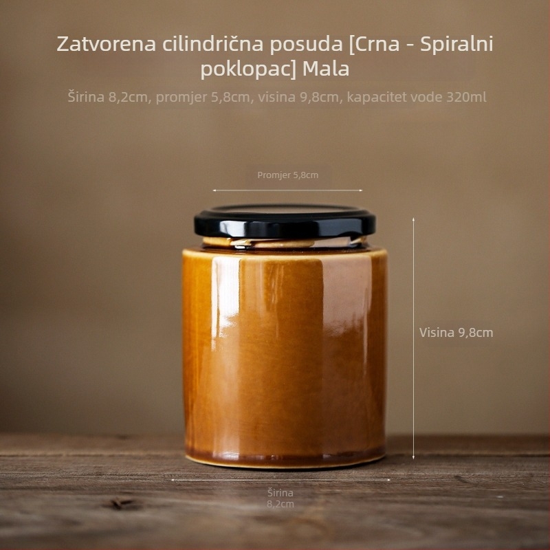 Keramičke posude za čuvanje hrane s poklopcem, porculanski materijal, porijeklo Dehua, kineski stil, mikrovalno kompatibilne, okruglog oblika