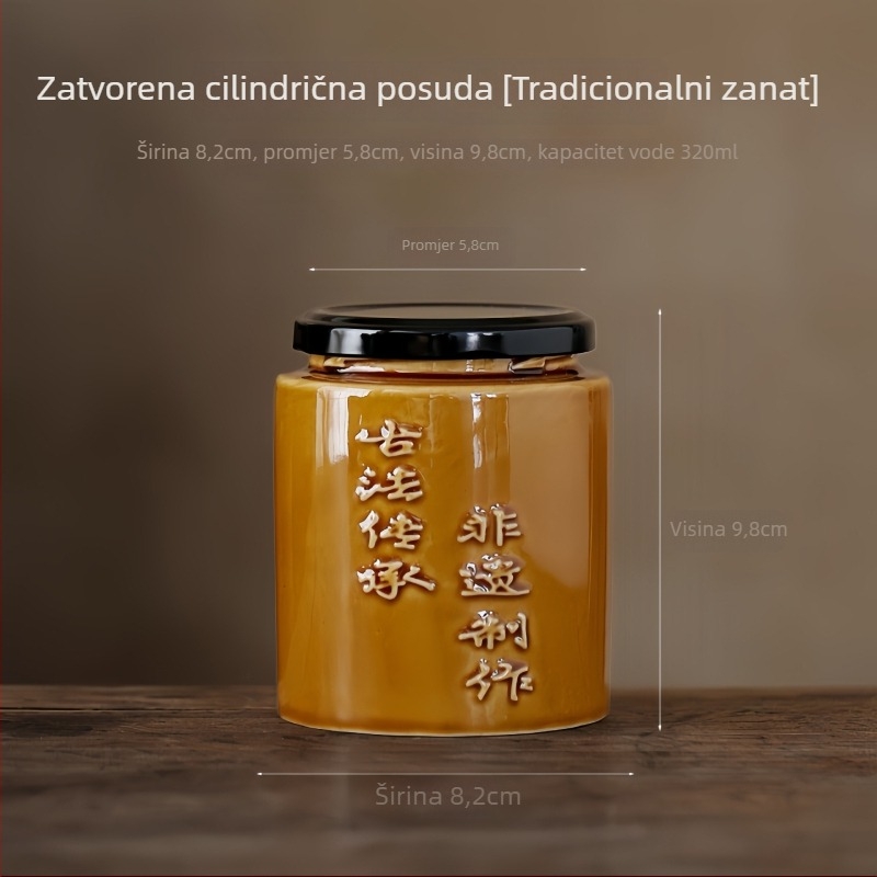 Keramičke posude za čuvanje hrane s poklopcem, porculanski materijal, porijeklo Dehua, kineski stil, mikrovalno kompatibilne, okruglog oblika