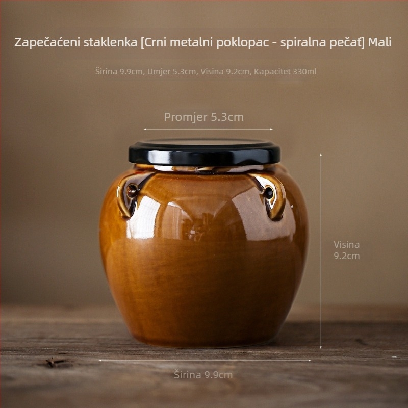 Keramičke posude za čuvanje hrane s poklopcem, porculanski materijal, porijeklo Dehua, kineski stil, mikrovalno kompatibilne, okruglog oblika