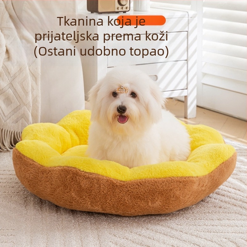 Mačje gnijezdo – okruglo, zimski toplo pliš od kunića, odvojivo i perivo