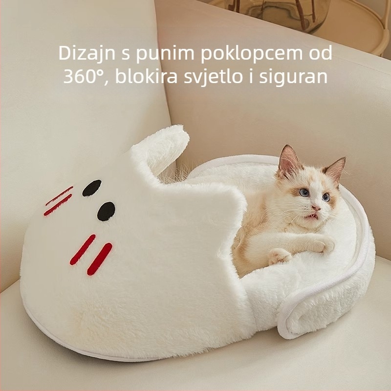 Mačje gnijezdo - poluzatvoren dizajn, sve sezone toplo leglo, tkanina