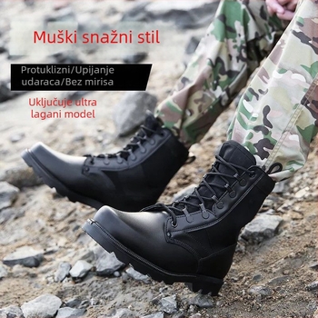 Visoke kožne čizme s mrežastim gornjim dijelom, vodootporne, EVA uložak, unisex