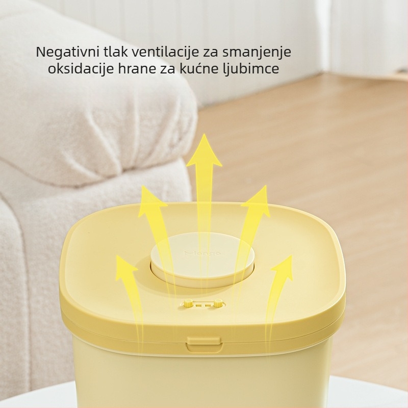 Spremnik za skladištenje hrane za kućne ljubimce, zatvoren, otporan na vlagu, za hranu mačaka i pasa — Značka Zhenpei, šifra Htijf7qc, materijal Qita