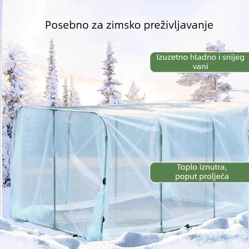 Grijani plastični staklenik za zimsku izolaciju biljaka - Ginnozuru privatna marka