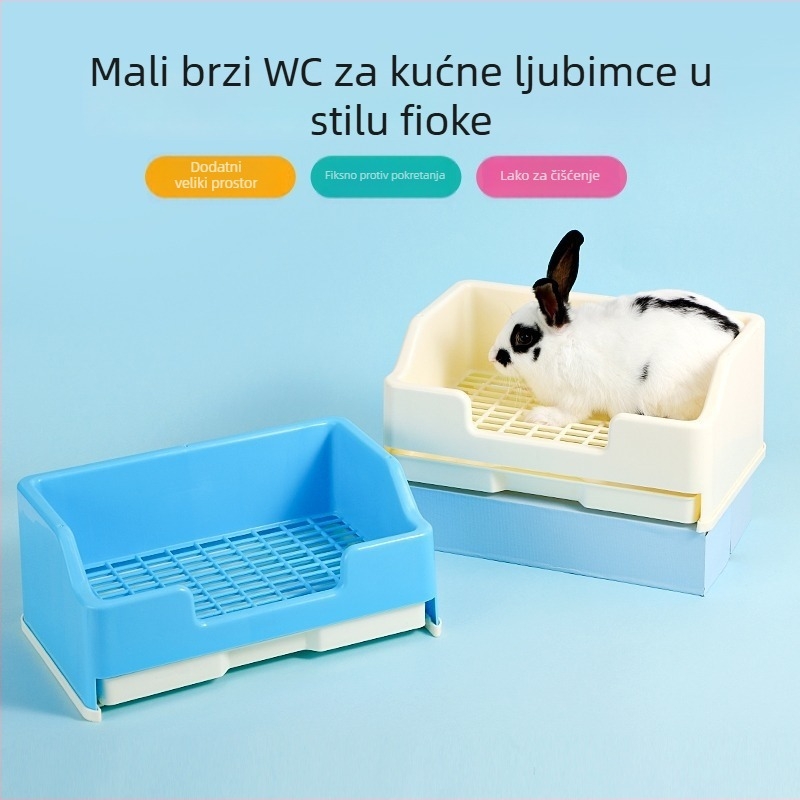 Velika pladnja za urin za zečeve u kavezama, plastična, Weibi marka, artikal T187003, gnijezdo za kućne ljubimce, podrijetlo Šangaj