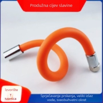 Proširivač slavine – univerzalna gumena produžni cjevovod, okretan i savitljiv, za kuhinju i kupaonicu; površinska montaža; nazivni tlak 100; radna temperatura 20°C; model Water Pipe Extension; brend Aoxi