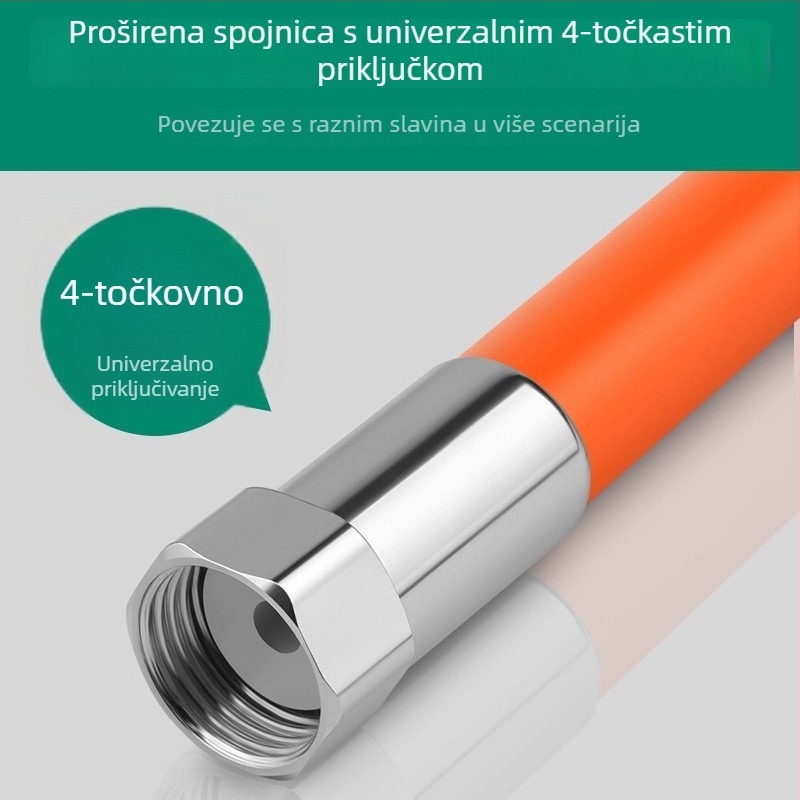 Proširivač slavine – univerzalna gumena produžni cjevovod, okretan i savitljiv, za kuhinju i kupaonicu; površinska montaža; nazivni tlak 100; radna temperatura 20°C; model Water Pipe Extension; brend Aoxi